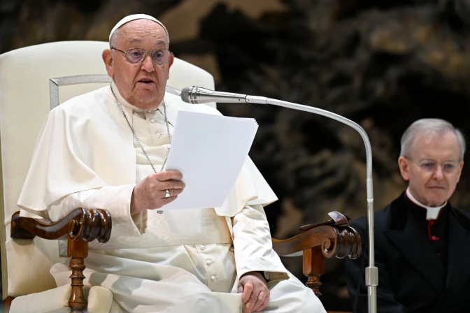 El Papa Francisco durante la Audiencia General