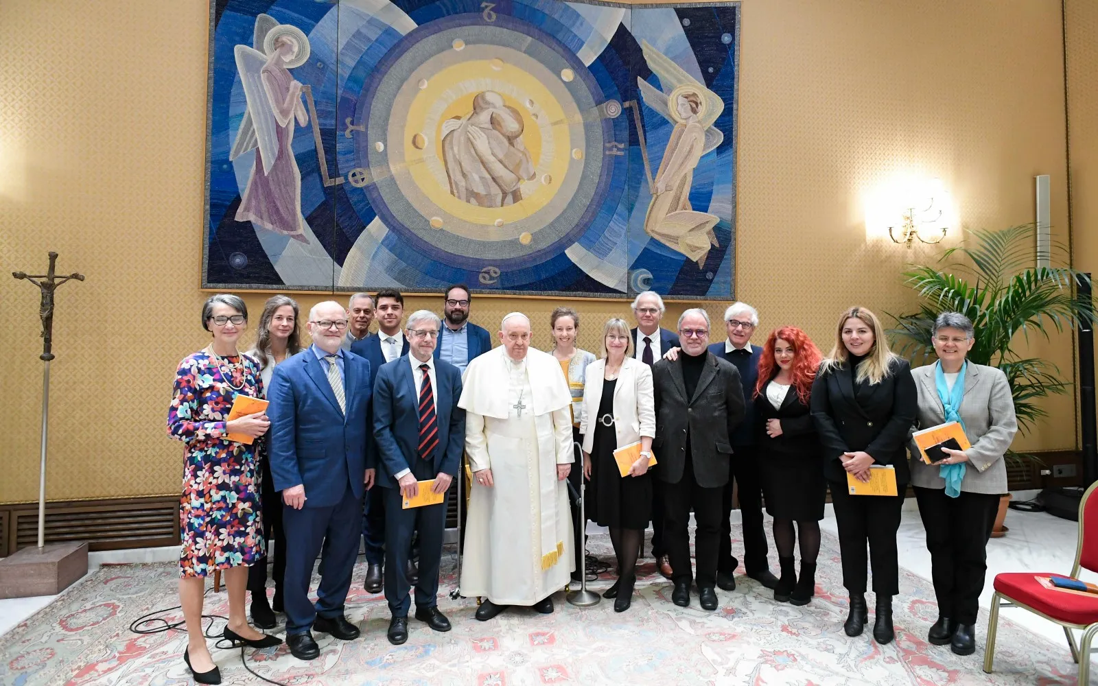 Pope Francis receives a communist and Marxist Christian group at the Vatican