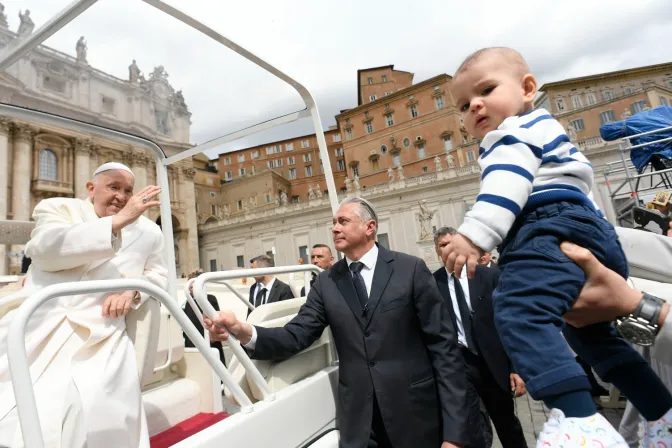 El Papa Francisco durante la Audiencia General