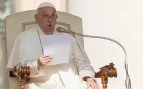 Imagen del Papa Francisco en la Audiencia General de este 28 de agosto