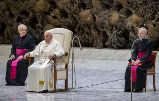 El Papa Francisco durante el encuentro con CHARIS Crédito: Daniel Ibáñez/ACI Prensa