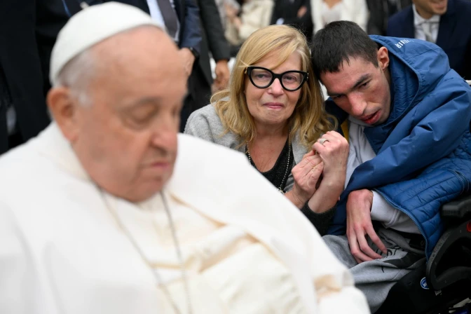 Imagen referencial del Papa Francisco en una audiencia general