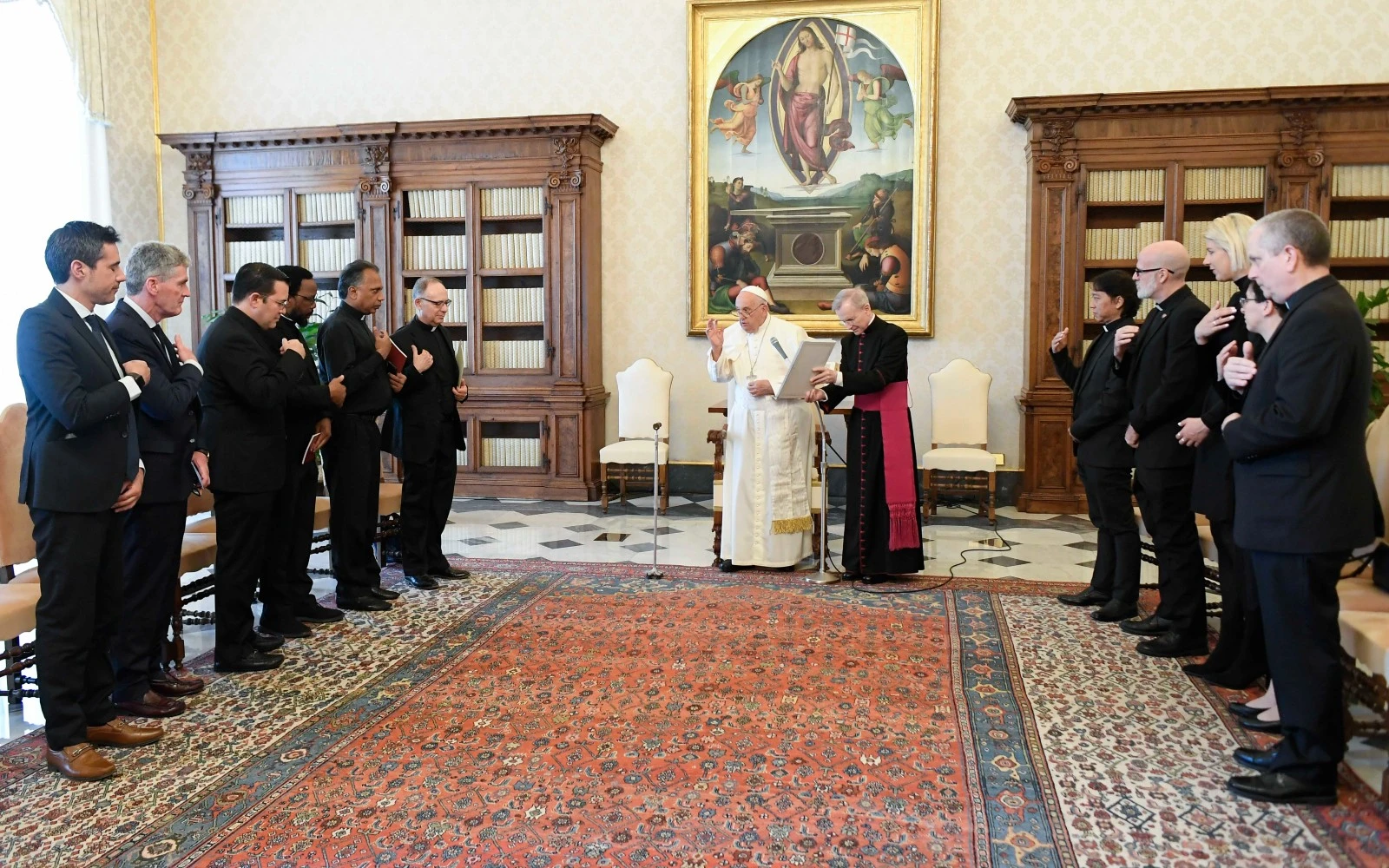 Imagen de la audiencia de esta mañana del Papa Francisco con jesuitas en el Vaticano?w=200&h=150