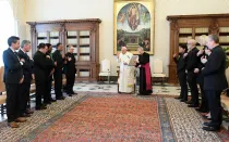 Imagen de la audiencia de esta mañana del Papa Francisco con jesuitas en el Vaticano