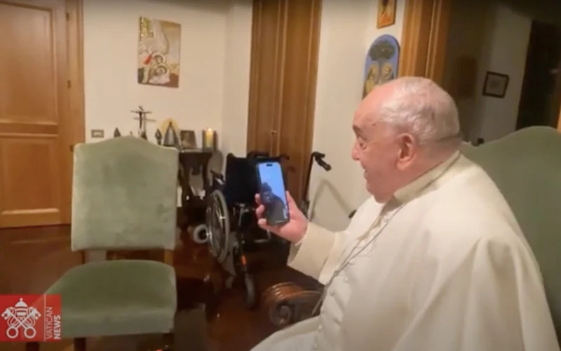 La video llamada del Papa Francisco con católicos en Gaza tras la tregua en Tierra Santa