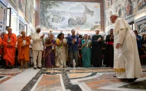 Imagen de la audiencia en el Vaticano de este 3 de junio con miembros del movimiento de focolares