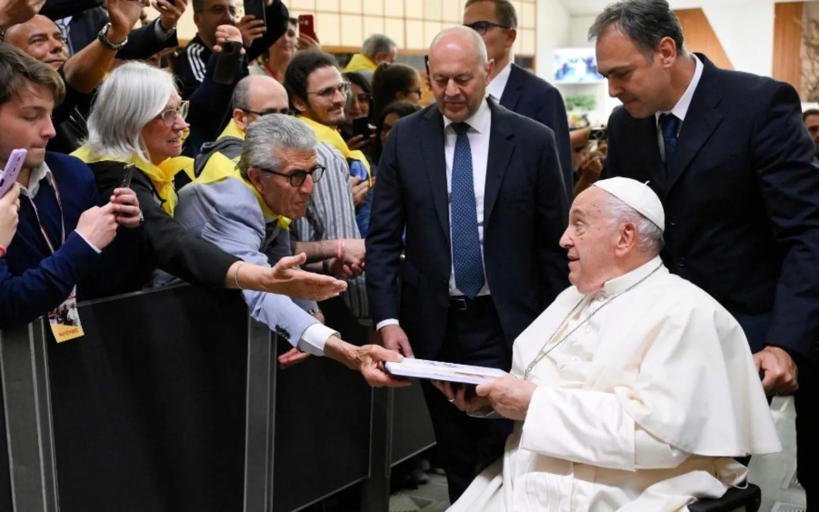 El Papa Francisco recibió en audiencia hoy a las Asociaciones cristianas de trabajadores italianos en el Vaticano.?w=200&h=150