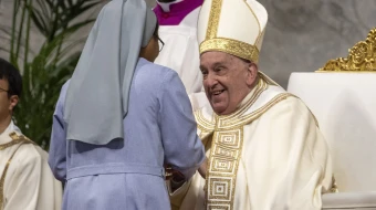 El Papa Francisco en la Misa por Cristo Rey y la Jornada Mundial de la Juventud en la Basílica de San Pedro el 24 de noviembre.