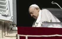 Papa Francisco tras el rezo del Ángelus, este 14 de enero de 2024.