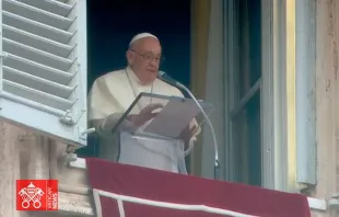 El Papa Francisco durante el rezo del Ángelus en Corpus Christi Crédito: Vatican News
