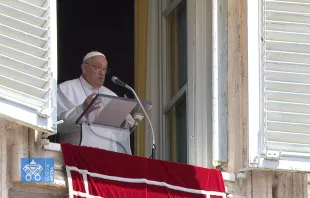 Papa Francisco en el Ángelus, este domingo 16 de junio. Crédito: Captura de video / Vatican Media.