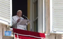 Papa Francisco en el Ángelus, este domingo 16 de junio.