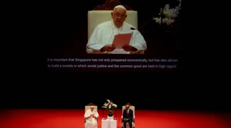 Papa Francisco: discurso a autoridades en Singapur