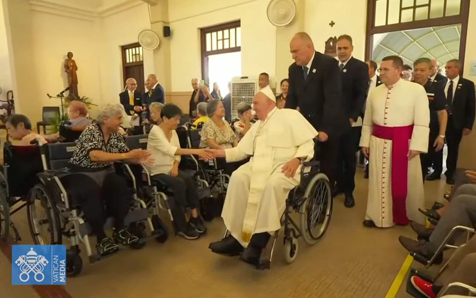 Visita del Papa Francisco a ancianos y enfermos en la "Casa Santa Teresa" en Singapur, este 13 de septiembre.?w=200&h=150