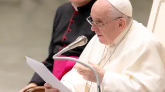 El Papa Francisco durante una Audiencia General en el Vaticano, el 18 de octubre de 2021.