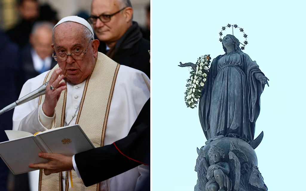 El Papa Francisco en la Plaza España en el homenaje a la Inmaculada.?w=200&h=150