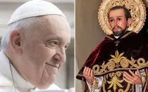 El Papa Francisco y una imagen de San Juan Macías.