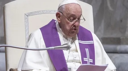 El Papa Francisco en la liturgia penitencial del Sínodo de la Sinodalidad en el Vaticano..