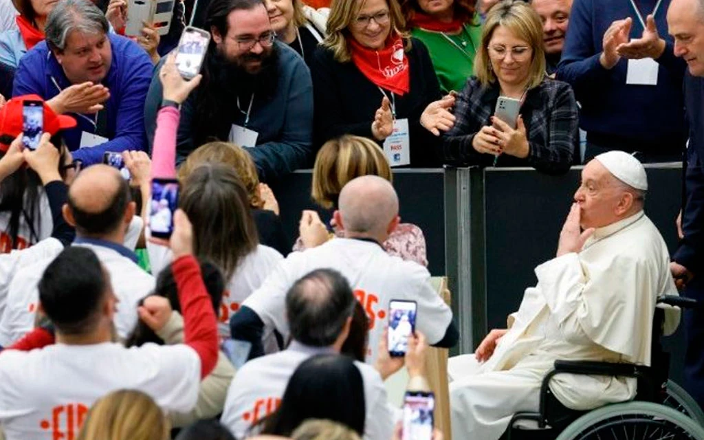 El Papa Francisco en la audiencia con los miembros de FIDAS en el Aula Pablo VI del Vaticano.?w=200&h=150