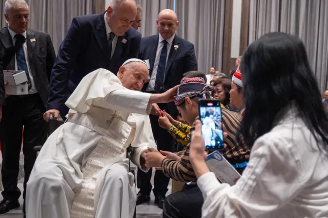 Papa Francisco, encuentro en sede de Conferencia Episcopal de Indonesia