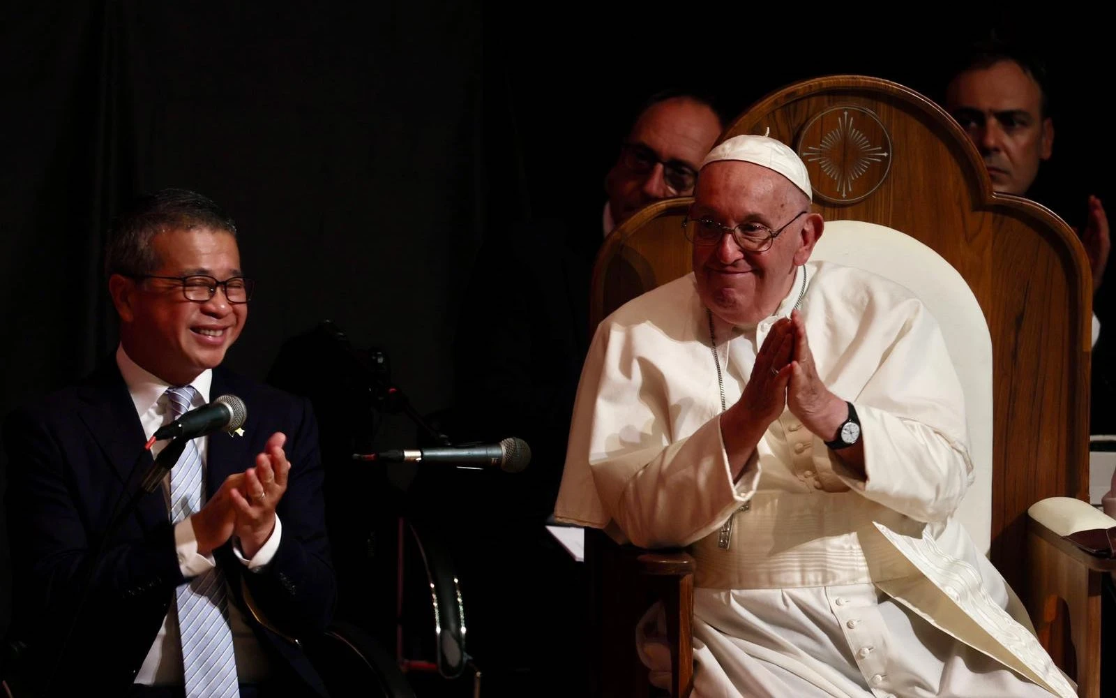 Papa Francisco en encuentro interreligioso con jóvenes en Singapur, este 13 de septiembre.?w=200&h=150