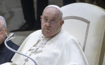 El Papa Francisco en una audiencia general en el Aula Pablo VI en el Vaticano.