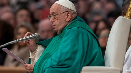 El Papa Francisco durante la Misa por la Jornada Mundial de los Pobres 2024.