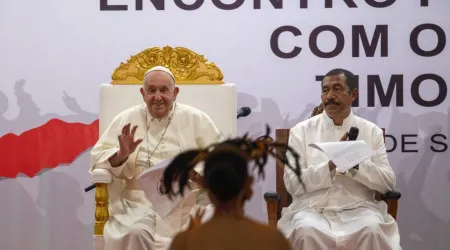 El Papa Francisco en su encuentro con los jóvenes en Timor Oriental