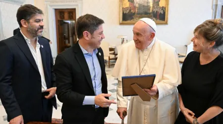 Encuentro entre el Papa Francisco y el Gobernador de Buenos Aires Axel Kicillof