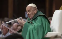 El Papa Francisco en una Misa en el Vaticano.