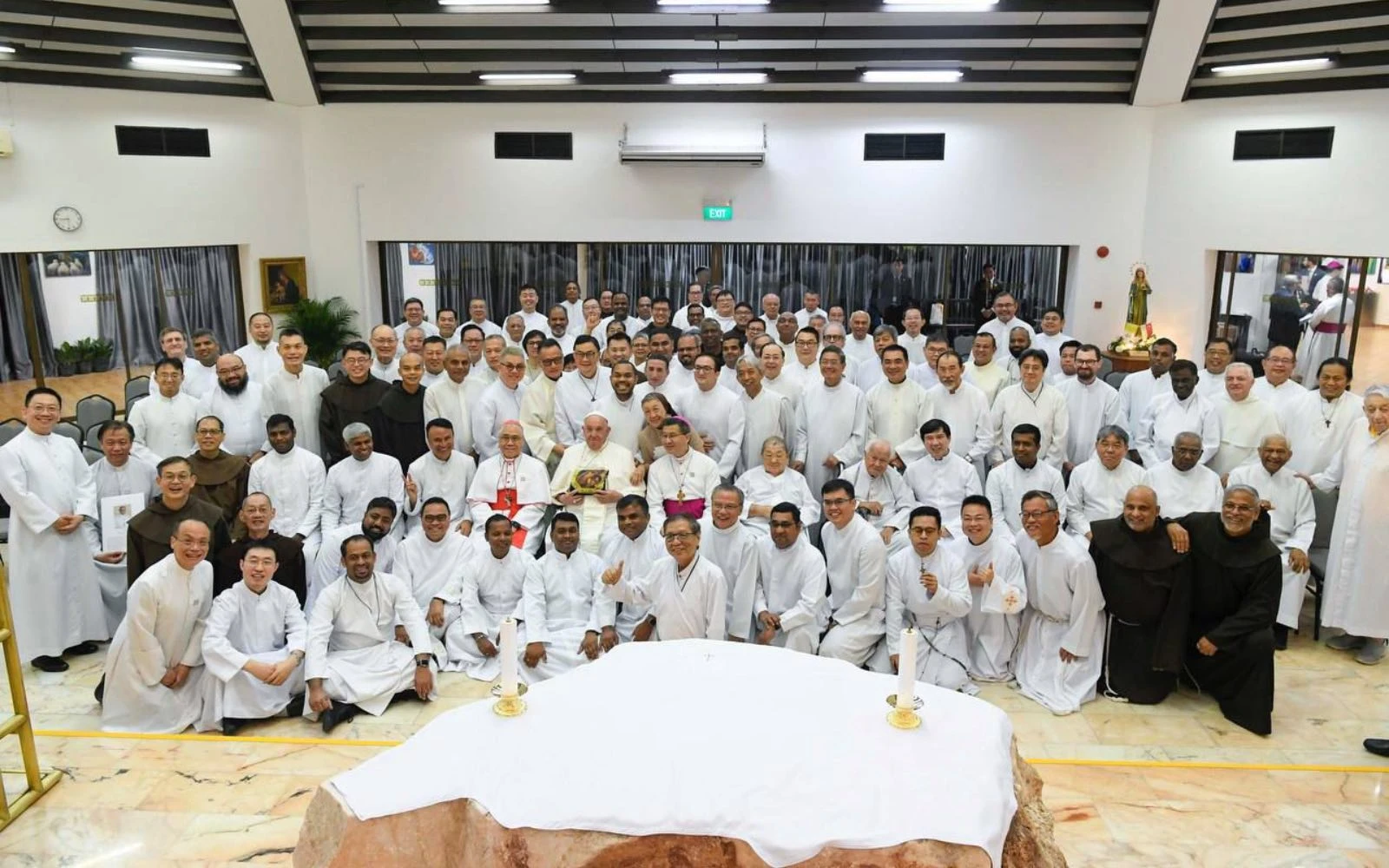 Encuentro del Papa Francisco con obispos, sacerdotes y religiosos en Singapur.?w=200&h=150