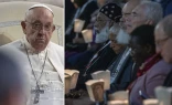 El Papa Francisco y algunos participantes de la oración ecuménica del Sínodo de la Sinodalidad.