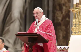 El Papa Francisco presidirá la Misa de Pentecostés 2024 en el Vaticano Crédito: Daniel Ibáñez / ACI Prensa