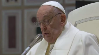 Papa Francisco en la Basílica de San Juan de Letrán.