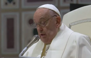 Papa Francisco en la Basílica de San Juan de Letrán. Crédito: Vatican News