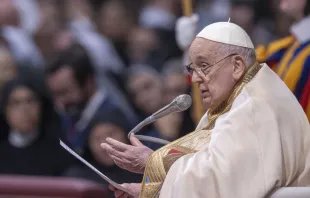 El Papa Francisco en la Misa por fiesta de la Presentación del Señor y la Jornada Mundial de la Vida Consagrada. Crédito: Daniel Ibáñez / ACI Prensa