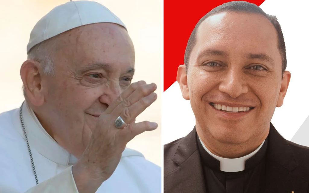 El Papa Francisco y el obispo electo de la Diócesis de Palmira, P. Rodrigo Gallego Trujillo.?w=200&h=150