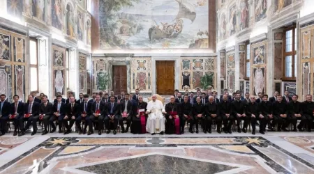 Papa Francisco y seminaristas de Getafe