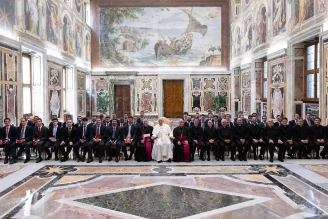 Papa Francisco y seminaristas de Getafe