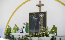 El Papa Francisco celebró la Misa este domingo 7 de julio en Trieste, al noreste de Italia.