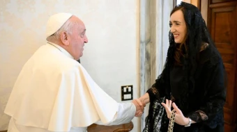 El Papa Francisco recibió a Victoria Villarruel