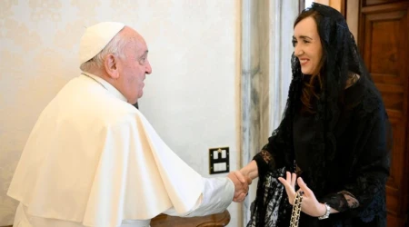 El Papa Francisco recibió a Victoria Villarruel