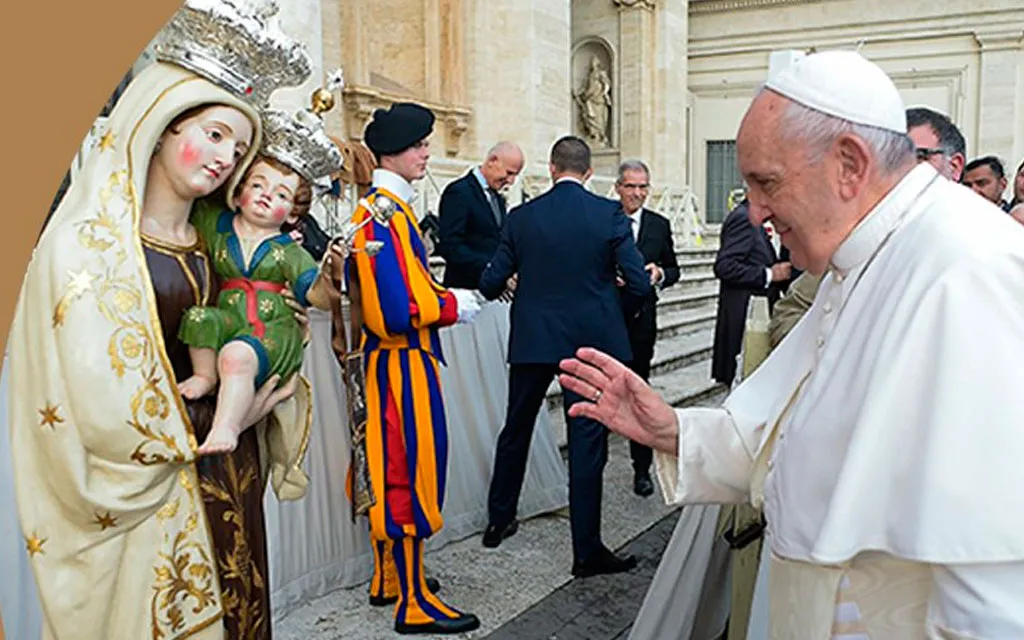 El Papa Francisco y la Virgen del Carmen en el Vaticano.?w=200&h=150