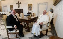 El Papa Francisco junto a Yaron Sideman este 16 de septiembre