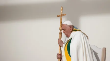 Imagen del Papa Francisco durante la Misa en Bélgica de este 29 de septiembre