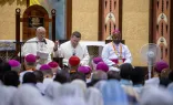 Imagen del Papa Francisco durante su discurso este 7 de septiembre