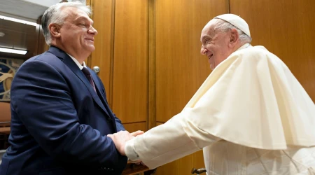 Imagen del encuentro entre Viktor Orbán y el Papa Francisco este 4 de diciembre