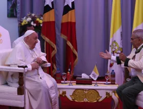 La bienvenida del Papa Francisco a Timor Oriental, uno de los países más católicos de Asia