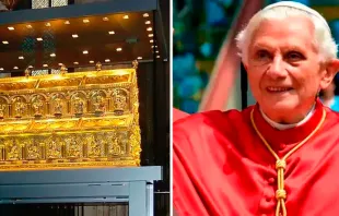 El Papa Benedicto XVI señaló que "la ciudad de Colonia no sería lo que es sin los Reyes Magos, que tanto han influido en su historia, su cultura y su fe. Crédito: Vatican Media.