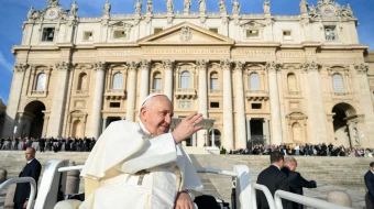 Imagen referencial del Papa Francisco durante una Audiencia General